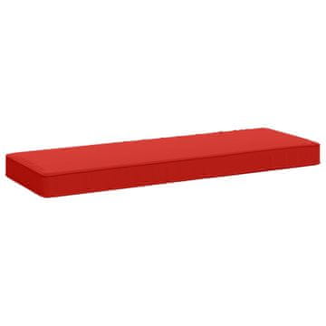 Vidaxl Blazina za klop - 1 kos VUGHT 100% poliester Rdeča