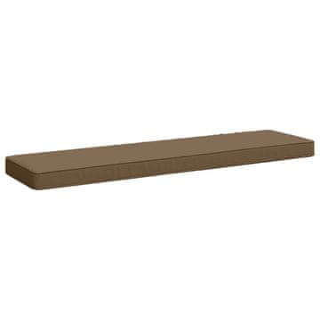Vidaxl Blazina za klop - 1 kos VUGHT 100% poliester Taupe