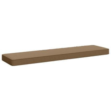 Vidaxl Blazina za klop - 1 kos VUGHT 100% poliester Taupe