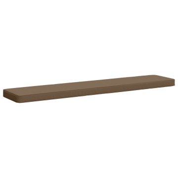 Vidaxl Blazina za klop - 1 kos VUGHT 100% poliester Taupe