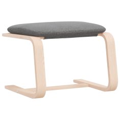 Vidaxl Stolček za noge temno siv 51x41x40 cm blago