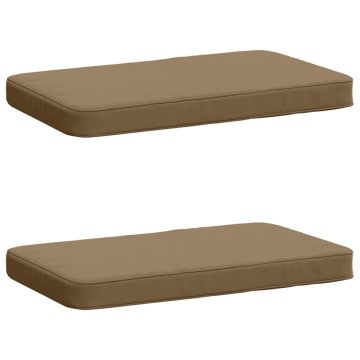 Vidaxl Blazine za klopi - 2 kosa VUGHT 2 kos 100% poliester Taupe