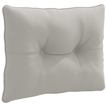 Vidaxl Hrbtna blazina PUTTEN 100% poliester Siva 60 x 40 x 10 cm