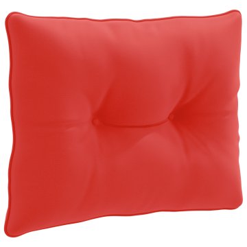 Vidaxl Hrbtna blazina PUTTEN 100% poliester Rdeča 60 x 40 x 10 cm