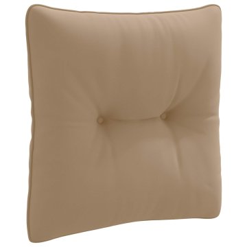 Vidaxl Hrbtna blazina PUTTEN 100% poliester Taupe 40 x 40 x 10 cm