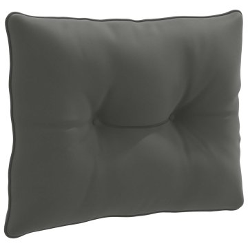 Vidaxl Hrbtna blazina PUTTEN 100% poliester Antracit 60 x 40 x 10 cm