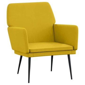 Vidaxl Fotelj rumen 62x79x79 cm žamet
