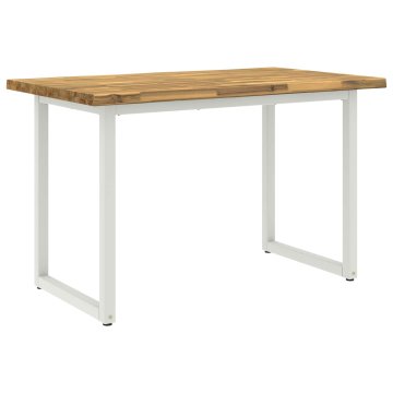 Vidaxl Jedilna miza z naravno robom 120 x 70 x 75 cm