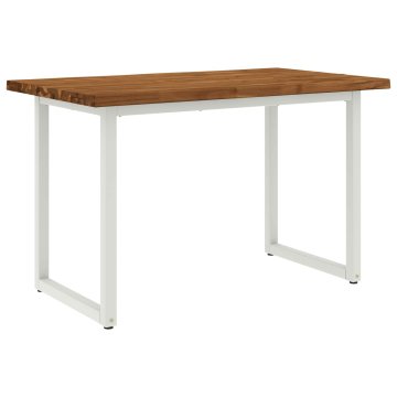 Vidaxl Jedilna miza z naravno robom 120 x 70 x 75 cm