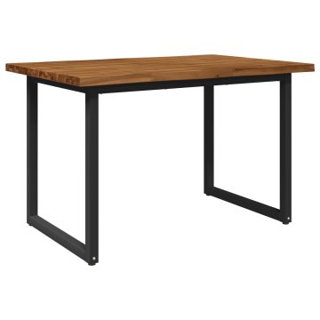 Vidaxl Jedilna miza z naravno robom 120 x 80 x 75 cm