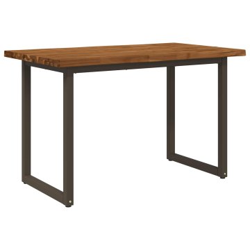Vidaxl Jedilna miza z naravno robom 120 x 70 x 75 cm