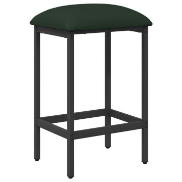 Vidaxl Barski stol Temno zelena 40 x 32 x 64 cm Inženirski les