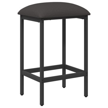 Vidaxl Barski stol Temno siva 40 x 32 x 74 cm Inženirski les