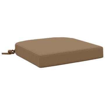 Vidaxl 1-delna sedežna blazina SOEST 100% poliester Taupe