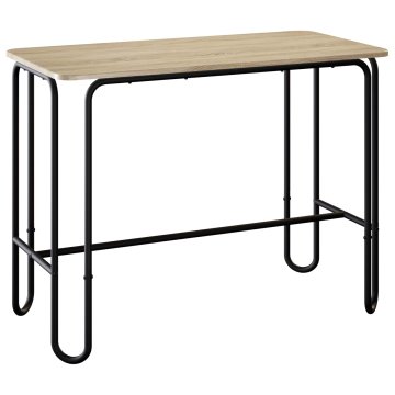 Vidaxl Jedilna miza 100 x 50 x 75 cm Inženirski les Sonoma hrast