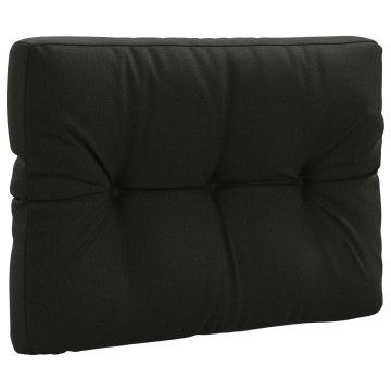 Vidaxl Blazina za palete VIANEN 100% poliester Črna 70 x 60 x 12 cm
