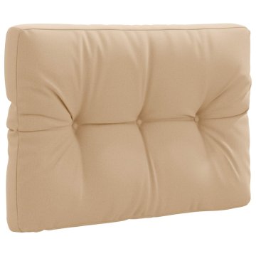Vidaxl Blazina za palete VIANEN 100% poliester Peščena 70 x 40 x 12 cm