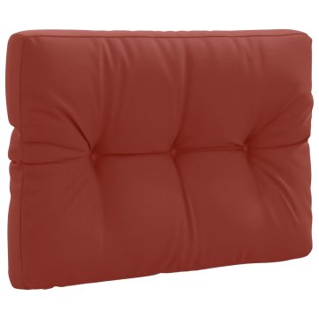 Vidaxl Blazina za palete VIANEN 100% poliester Rdeča 70 x 40 x 12 cm