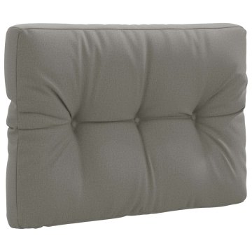 Vidaxl Blazina za palete VIANEN 100% poliester Siva 70 x 40 x 12 cm