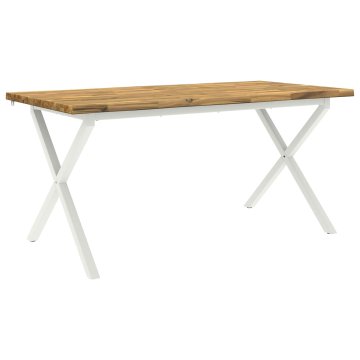 Vidaxl Jedilna miza z naravno robom 160 x 90 x 75 cm