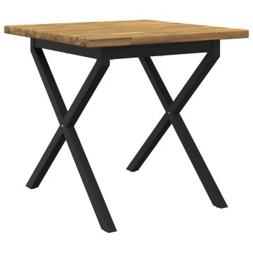 Vidaxl Kvadratna jedilna miza 70 x 70 x 75 cm Masiven les akacije