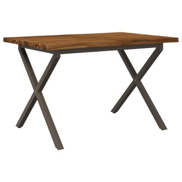 Vidaxl Jedilna miza z naravno robom 90 x 55 x 75 cm