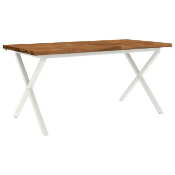 Vidaxl Jedilna miza z naravno robom 140 x 90 x 75 cm