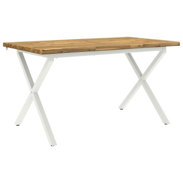 Vidaxl Jedilna miza z naravno robom 140 x 80 x 75 cm