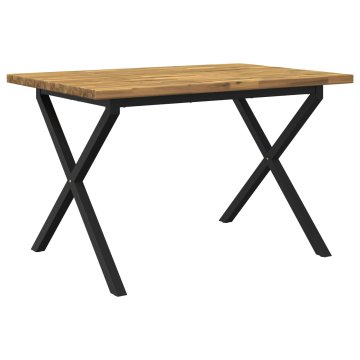 Vidaxl Kvadratna jedilna miza 120 x 70 x 75 cm Masiven les akacije
