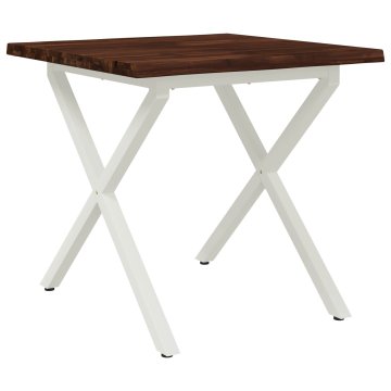 Vidaxl Jedilna miza z naravno robom 60 x 55 x 75 cm