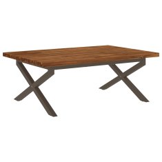 Vidaxl Kvadratna jedilna miza 120 x 90 x 75 cm Masiven les akacije