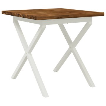 Vidaxl Kvadratna jedilna miza 80 x 80 x 75 cm Masiven les akacije