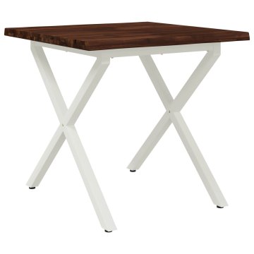 Vidaxl Jedilna miza z naravno robom 90 x 90 x 75 cm
