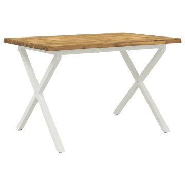 Vidaxl Jedilna miza z naravno robom 120 x 80 x 75 cm