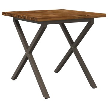 Vidaxl Jedilna miza z naravno robom 90 x 90 x 75 cm