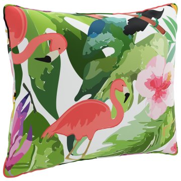 Vidaxl Hrbtna blazina PUTTEN 100% poliester večbarvno 50 x 40 x 15 cm