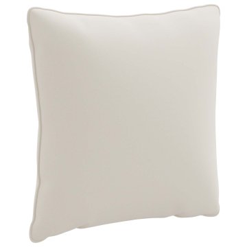 Vidaxl Hrbtna blazina PUTTEN 100% poliester Bela 40 x 40 x 15 cm