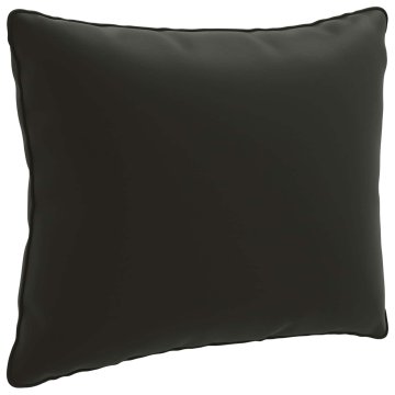 Vidaxl Hrbtna blazina PUTTEN 100% poliester Črna 50 x 40 x 15 cm