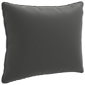 Vidaxl Hrbtna blazina PUTTEN 100% poliester Antracit 50 x 40 x 15 cm