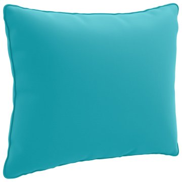 Vidaxl Hrbtna blazina PUTTEN 100% poliester Turkizna 60 x 40 x 15 cm