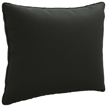 Vidaxl Hrbtna blazina PUTTEN 100% poliester Črna 60 x 40 x 15 cm