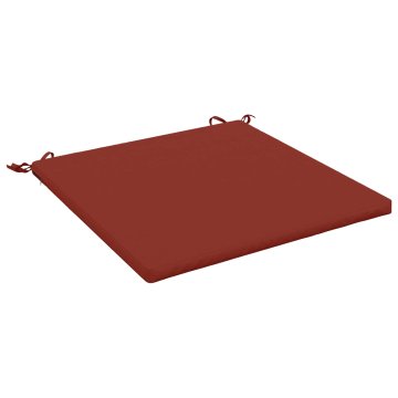 Vidaxl Sedežne blazine SOEST 100% poliester Rdeča 70 x 70 x 3 cm