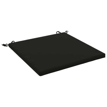 Vidaxl Sedežne blazine SOEST 100% poliester Črna 70 x 70 x 3 cm