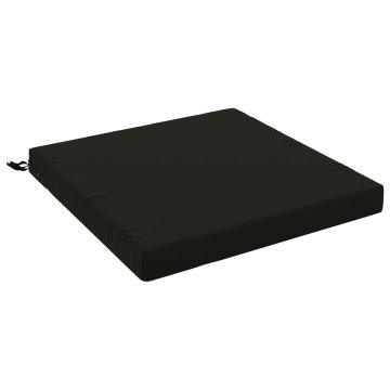 Vidaxl Sedežne blazine SOEST 100% poliester Črna 80 x 80 x 7 cm