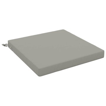 Vidaxl Sedežne blazine SOEST 100% poliester Siva 80 x 80 x 7 cm