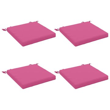 Vidaxl Sedežne blazine SOEST 4 kos 100% poliester Roza 40 x 40 x 5 cm