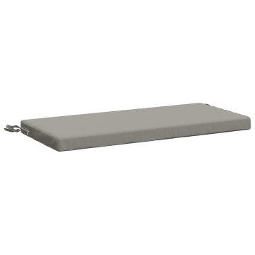 Vidaxl Blazina za klop SOEST 100% poliester Siva 80 x 40 x 5 cm