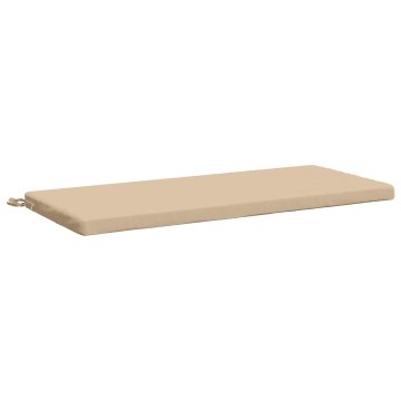 Vidaxl Blazina za klop SOEST 100% poliester Krem 110 x 50 x 5 cm