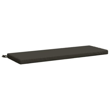 Vidaxl Blazina za klop SOEST 100% poliester Antracit 120 x 40 x 5 cm