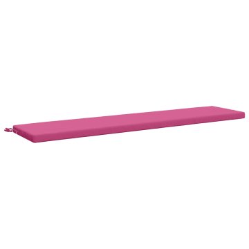 Vidaxl Blazina za klop SOEST 100% poliester Roza 200 x 40 x 5 cm